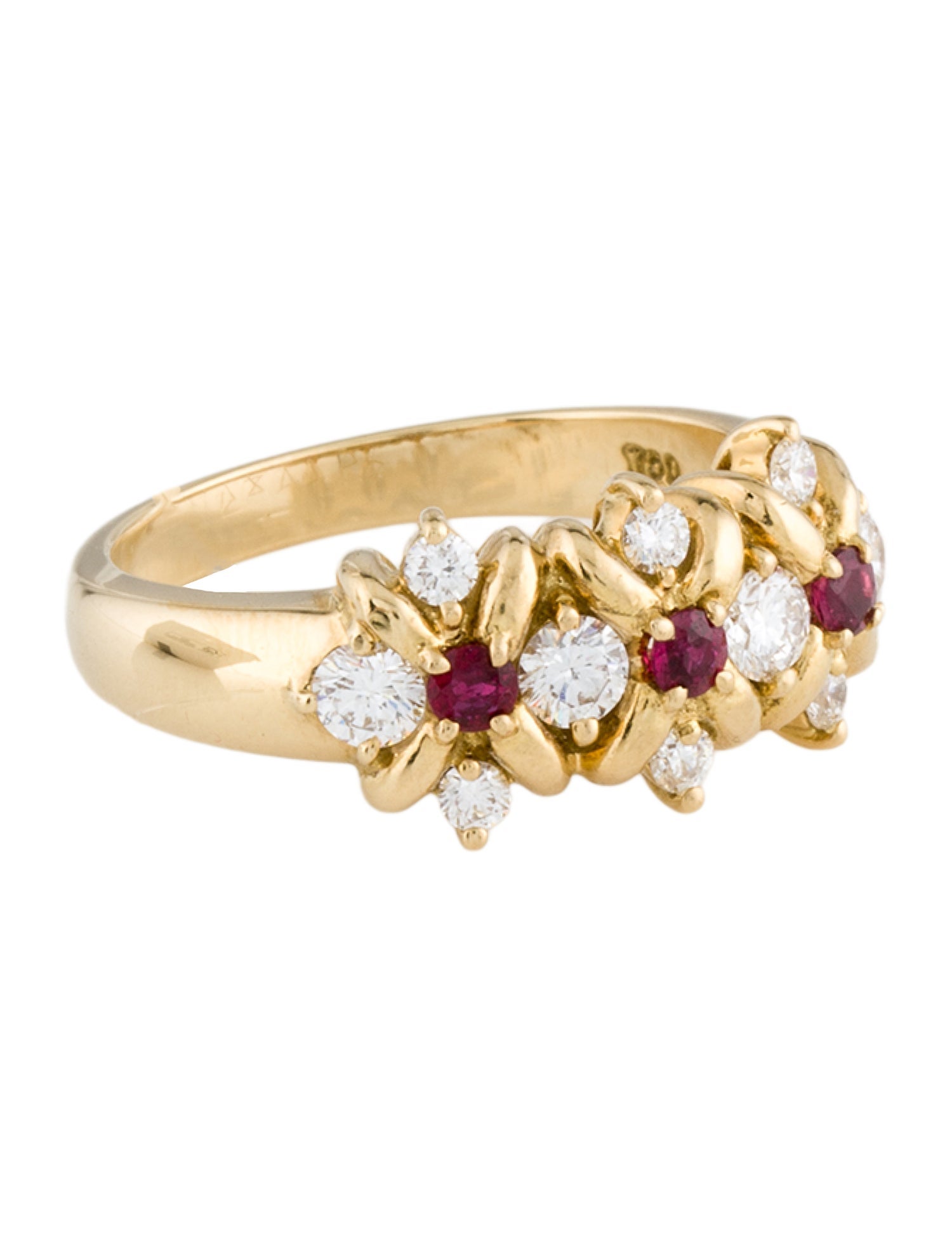 Tiffany & Co. Vintage 18K Ruby & Diamond Cocktail Ring