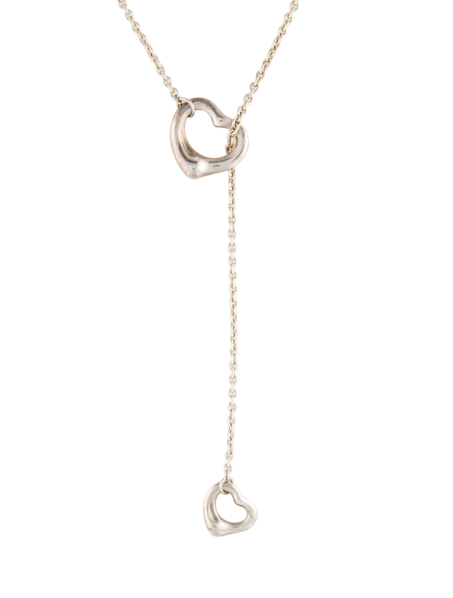 Tiffany & Co. Open Heart Lariat Necklace