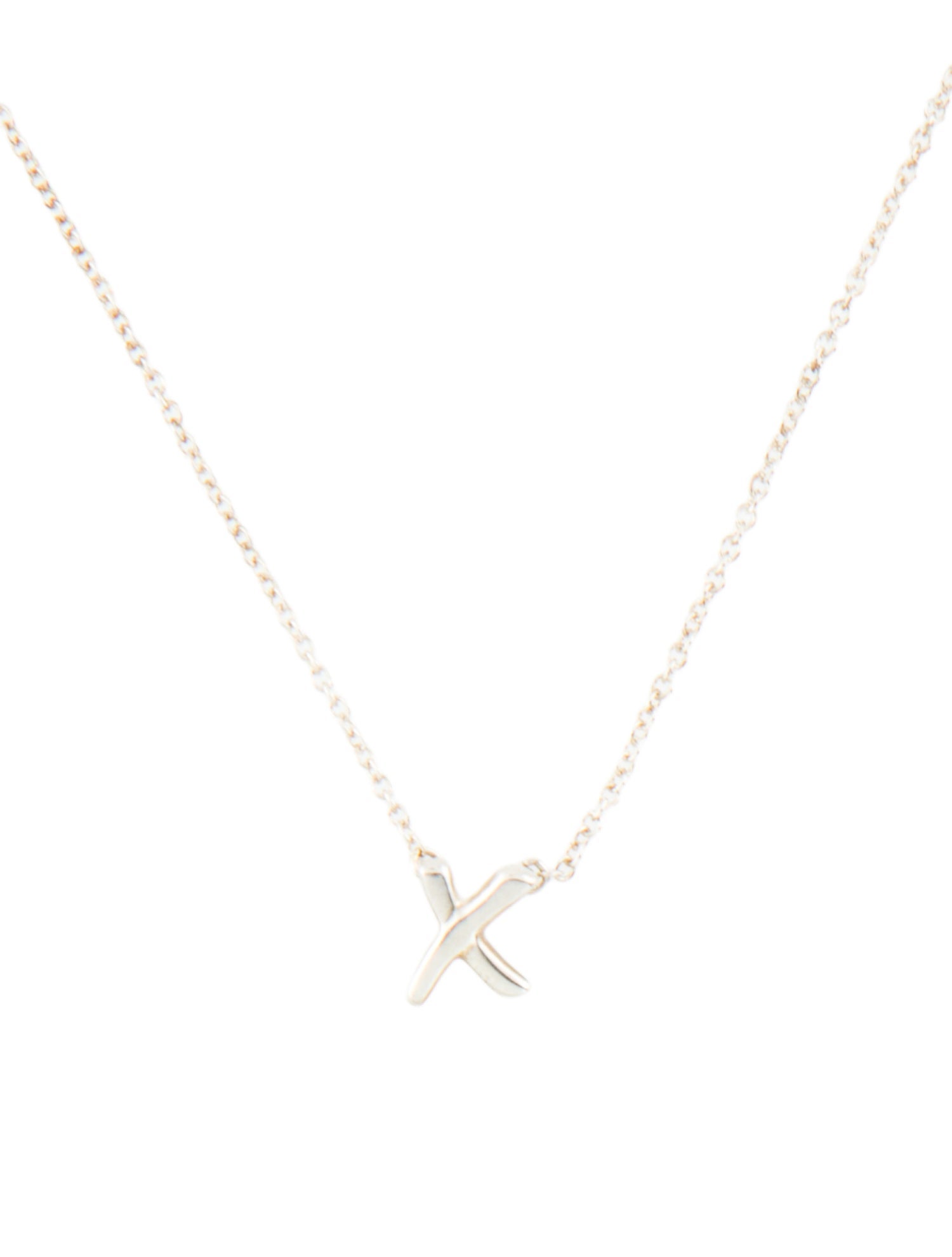 Tiffany & Co. 'X' Pendant Neckalce