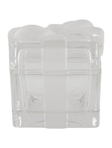 Tiffany & Co. Decorative Accents Crystal Gift Catchall Box