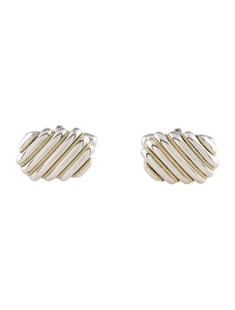Tiffany & Co. Two-Tone Rope Chain Cufflinks