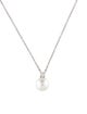 Tiffany & Co. 18K Akoya Pearl & Diamond Pendant Necklace