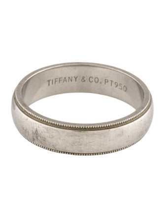 Tiffany & Co. Platinum Together Milgrain Band