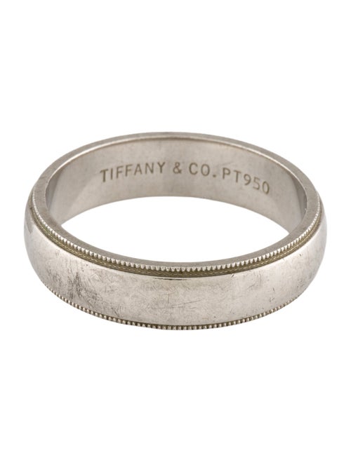 Tiffany & Co. Platinum Together Milgrain Band