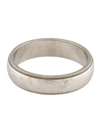 Tiffany & Co. Platinum Together Milgrain Band