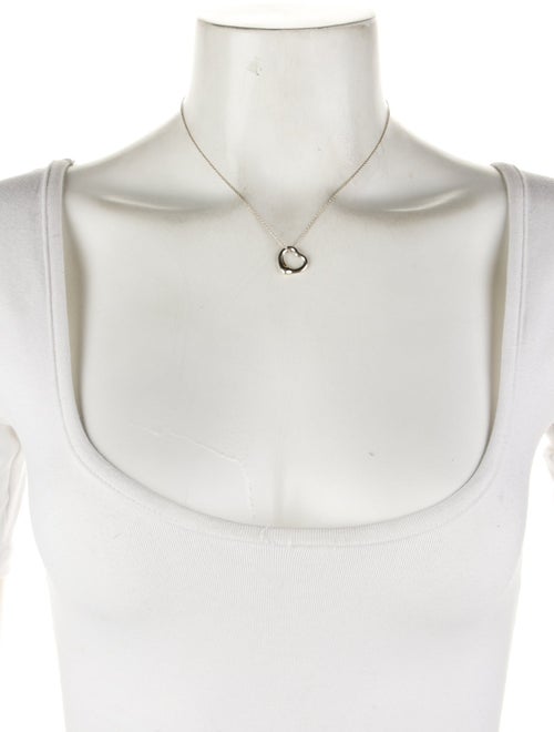 Tiffany & Co. Open Heart Pendant Necklace