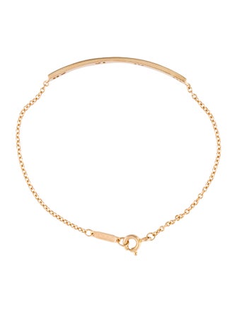 Tiffany & Co. 18K Diamond Pierced Atlas Bar Bracelet