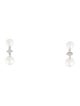 Tiffany & Co. Platinum Pearl & Diamond Aria Drop Earrings