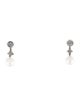 Tiffany & Co. Platinum Pearl & Diamond Aria Drop Earrings