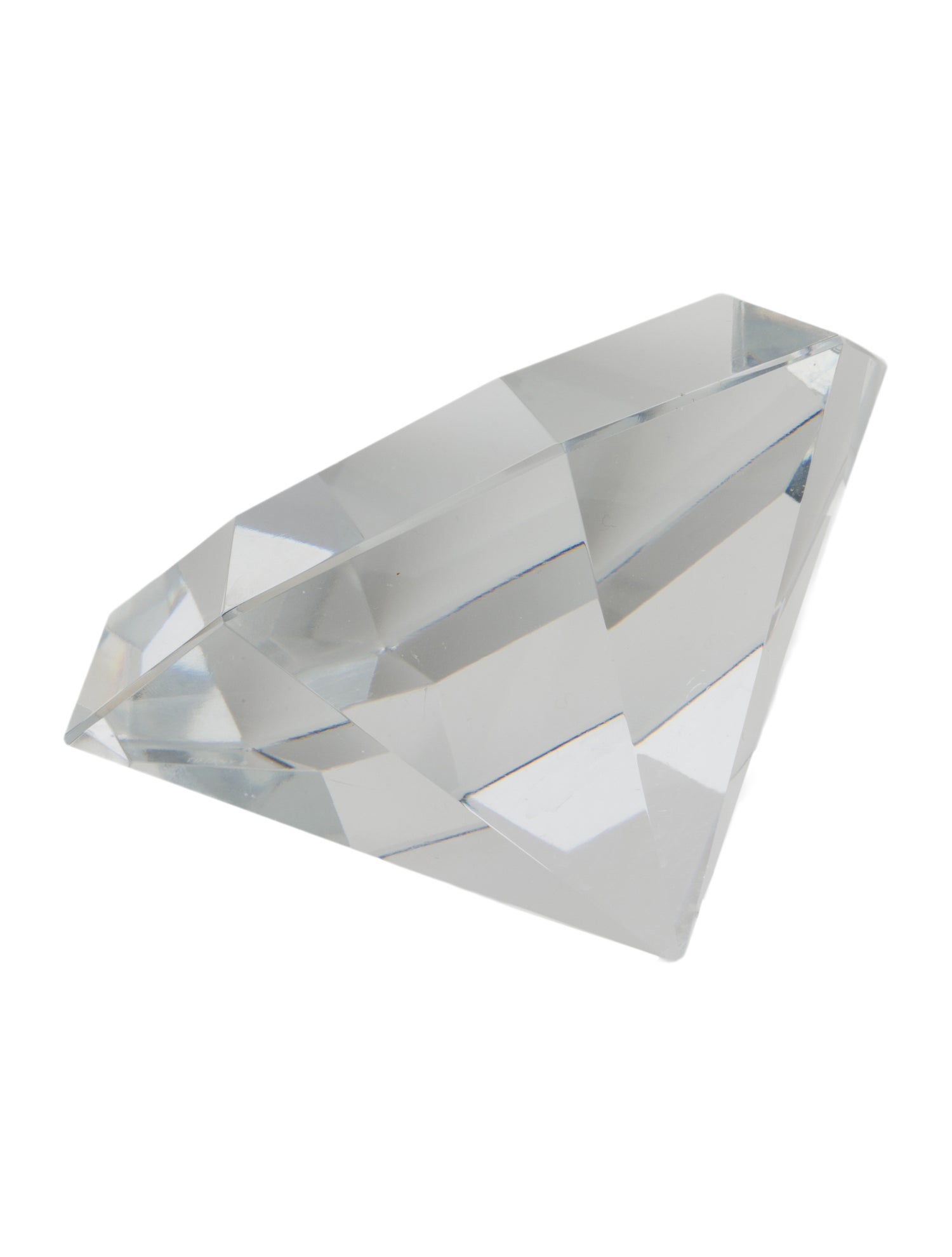 Tiffany & Co. Crystal Diamond- Form Paperweight