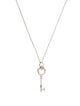 Tiffany & Co. Mini Heart Key Pendant Necklace
