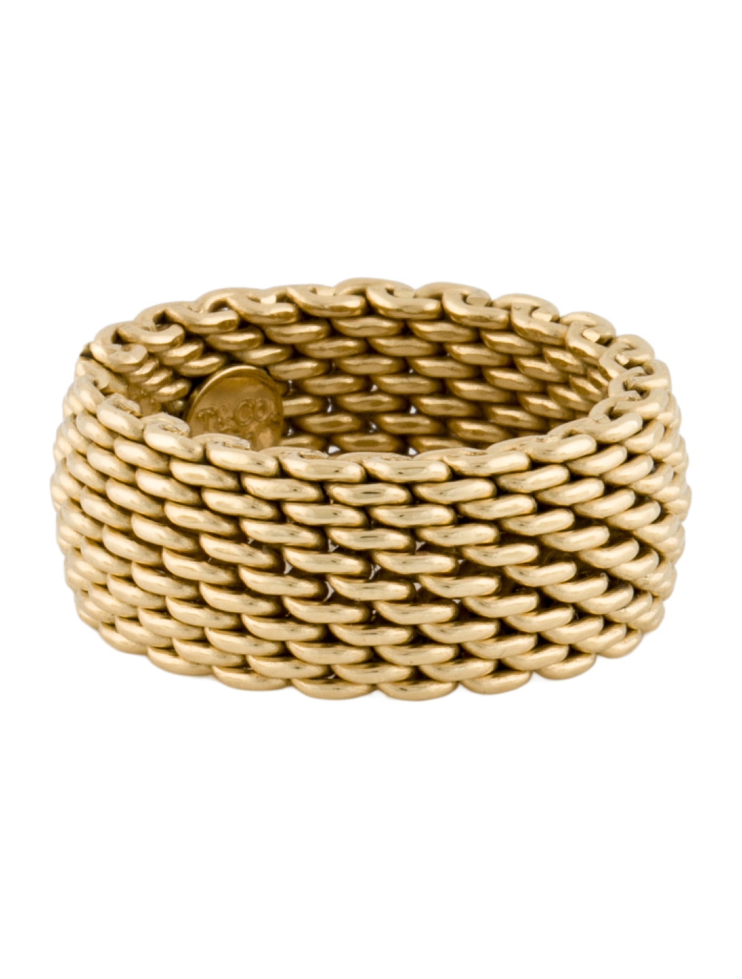 Tiffany & Co. 18K Wide Somerset Mesh Ring