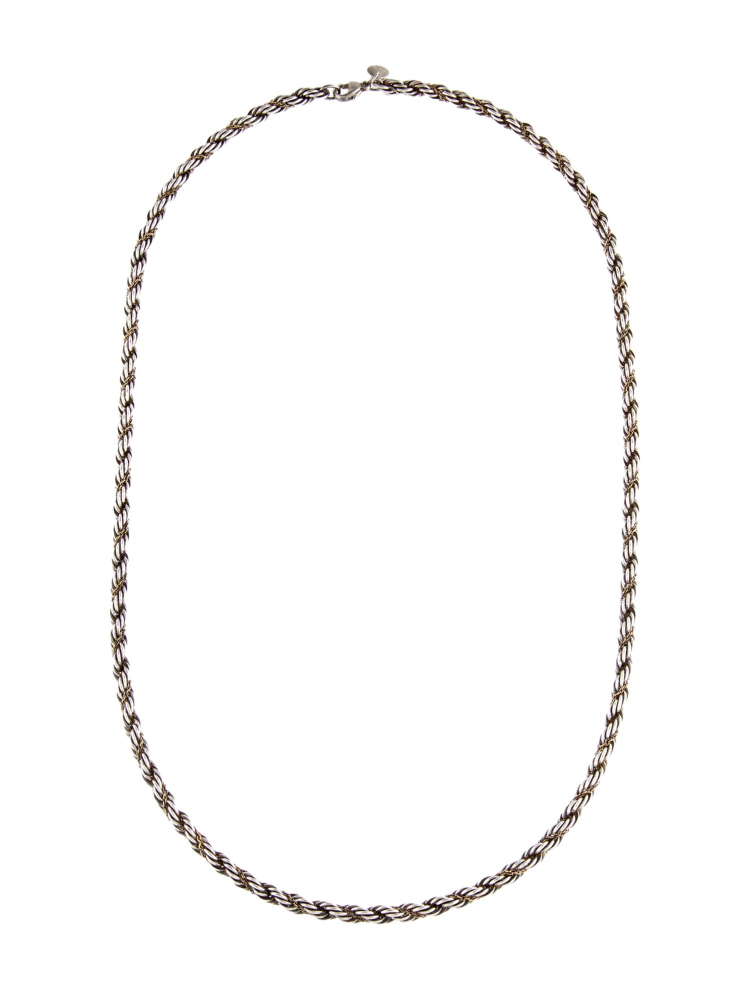 Tiffany & Co. Vintage Two-Tone Rope Chain Necklace