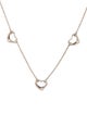 Tiffany & Co. Open Heart Three Station Necklace