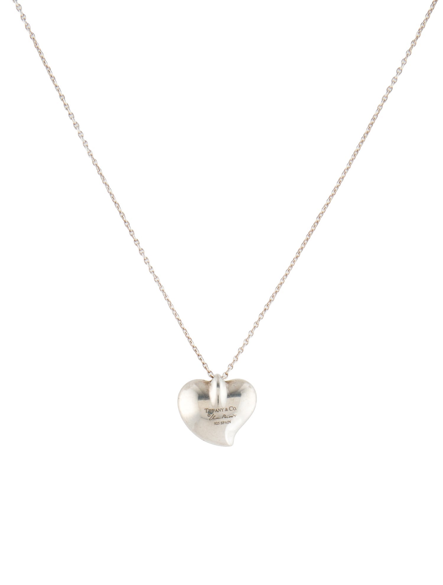 Tiffany & Co. Full Heart Pendant Necklace
