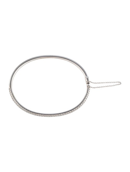 Tiffany & Co. 18K Diamond Hinged Bangle Bracelet