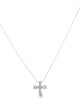 Tiffany & Co. Platinum Diamond Cross Pendant Necklace
