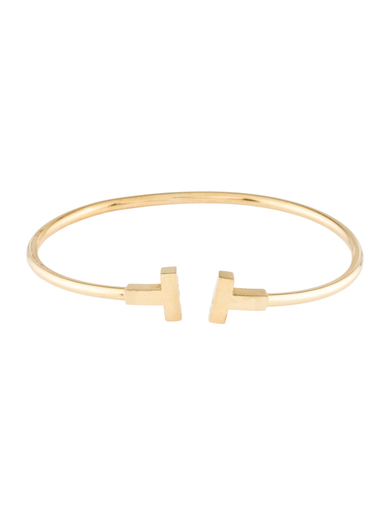 Tiffany & Co. 18K T Wire Bracelet