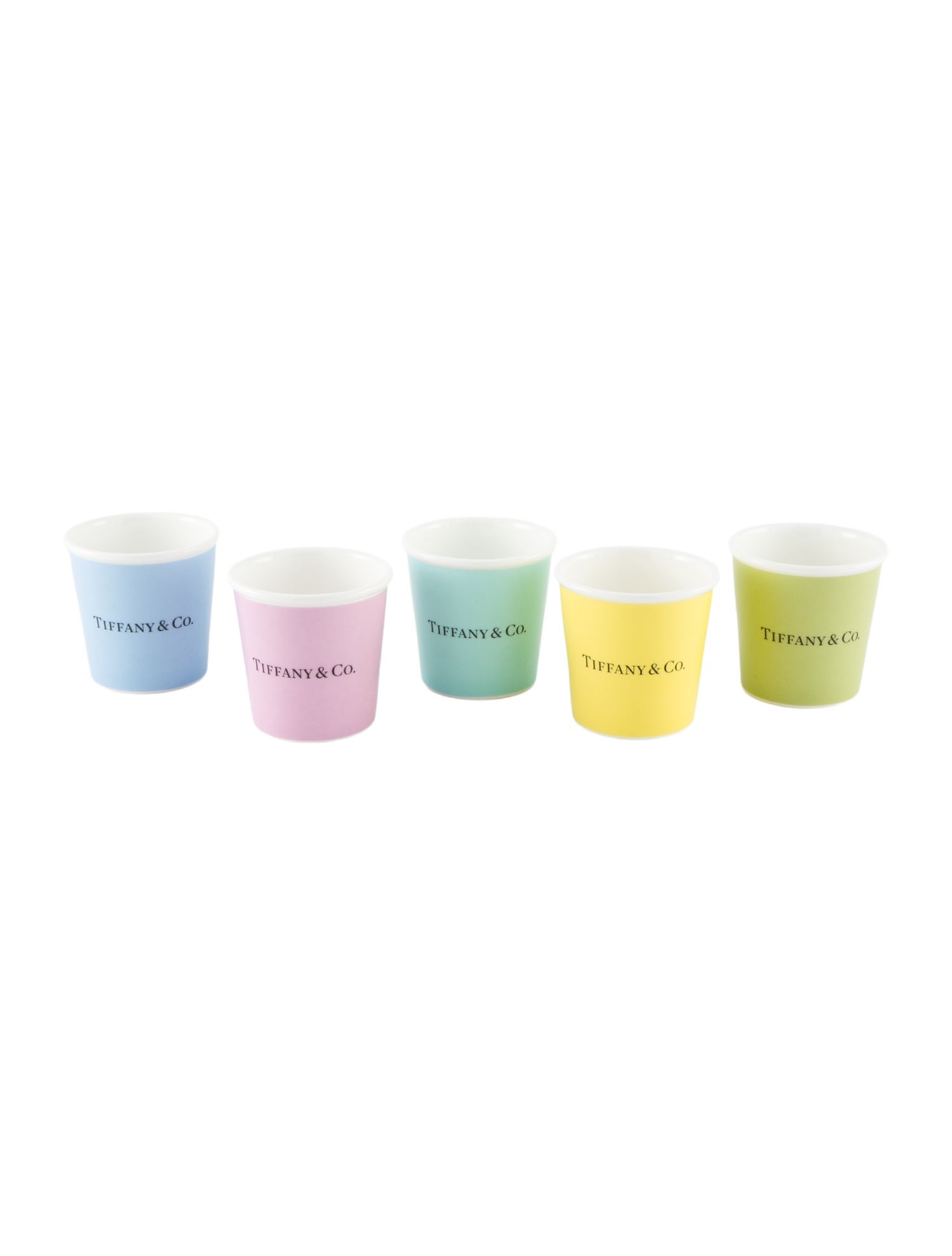 Tiffany & Co. Set of 5 Everyday Objects Coffee Cups