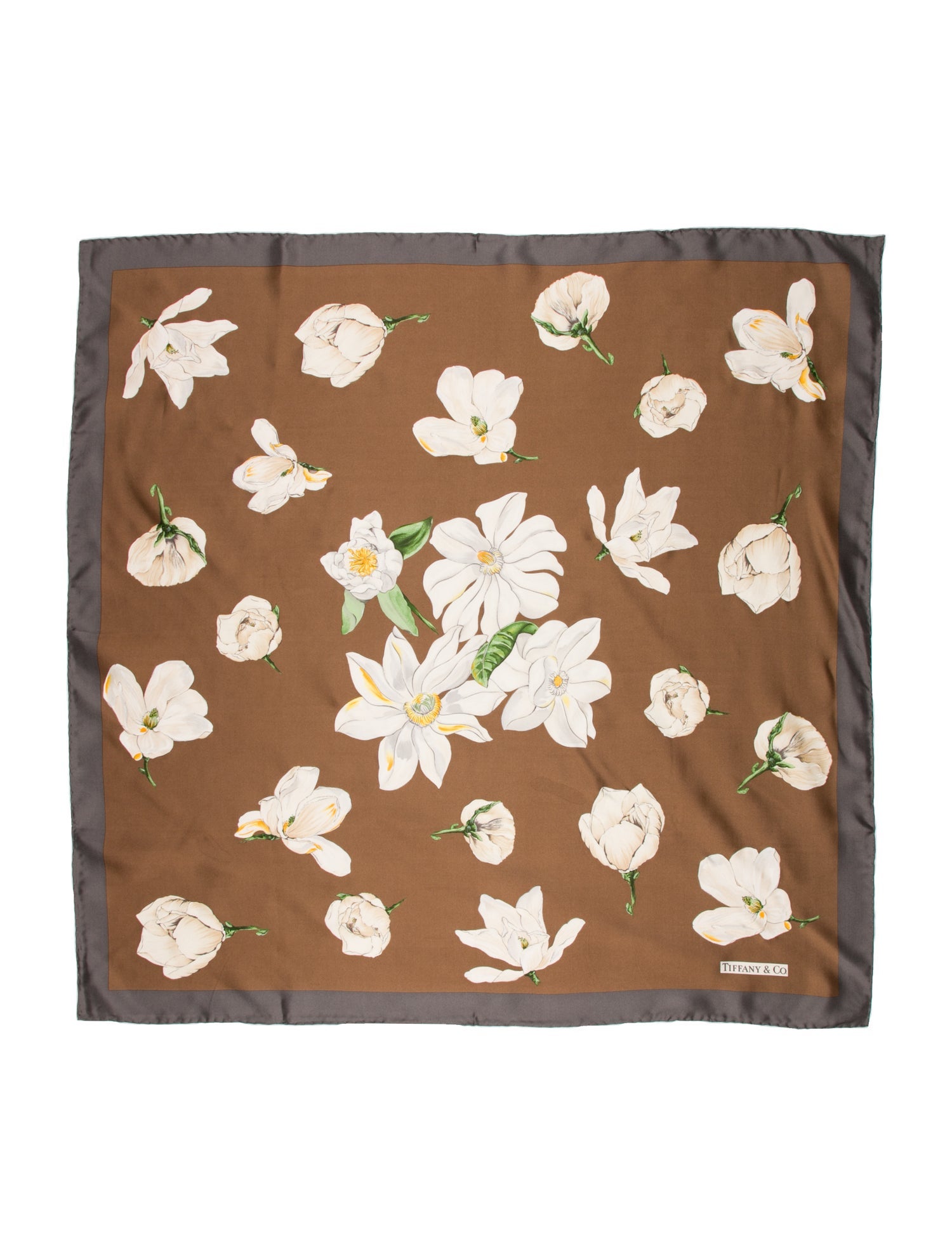 Tiffany & Co. Silk Floral Print Scarf
