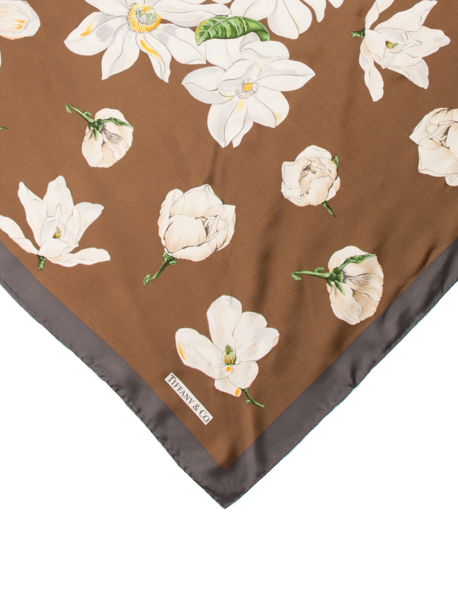 Tiffany & Co. Silk Floral Print Scarf