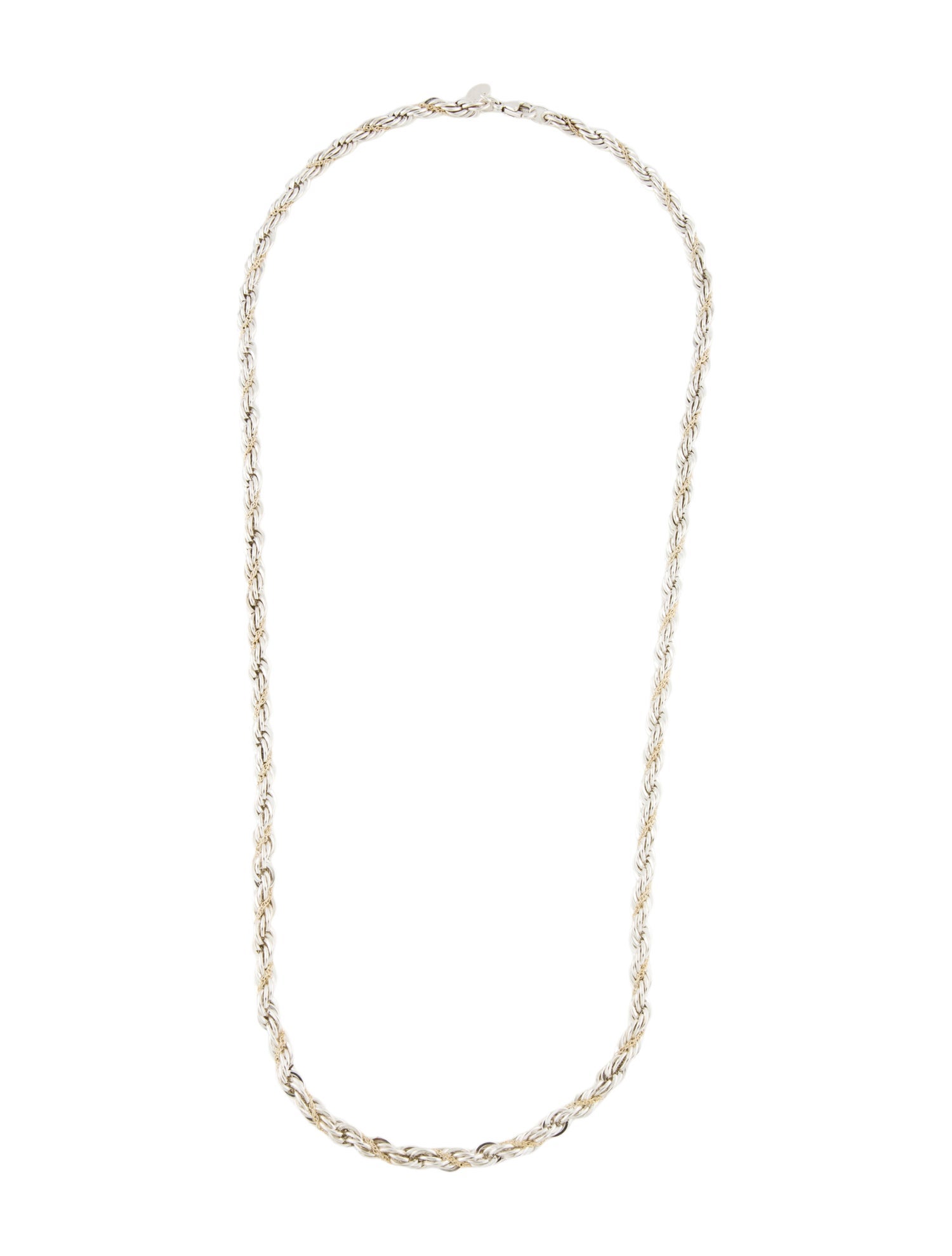 Tiffany & Co. Vintage Two-Tone Twisted Rope Necklace
