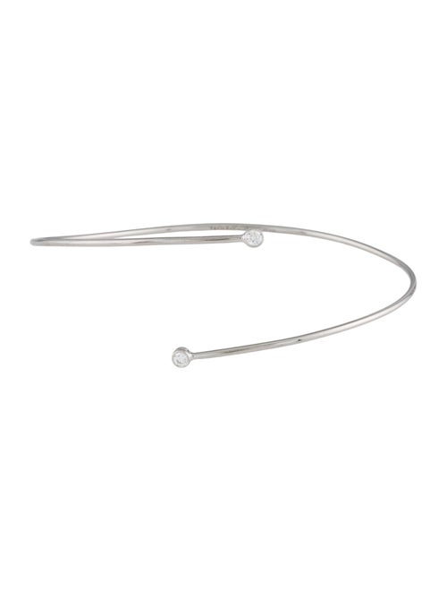 Tiffany & Co. Platinum Diamond Hoop Single-Row Bracelet