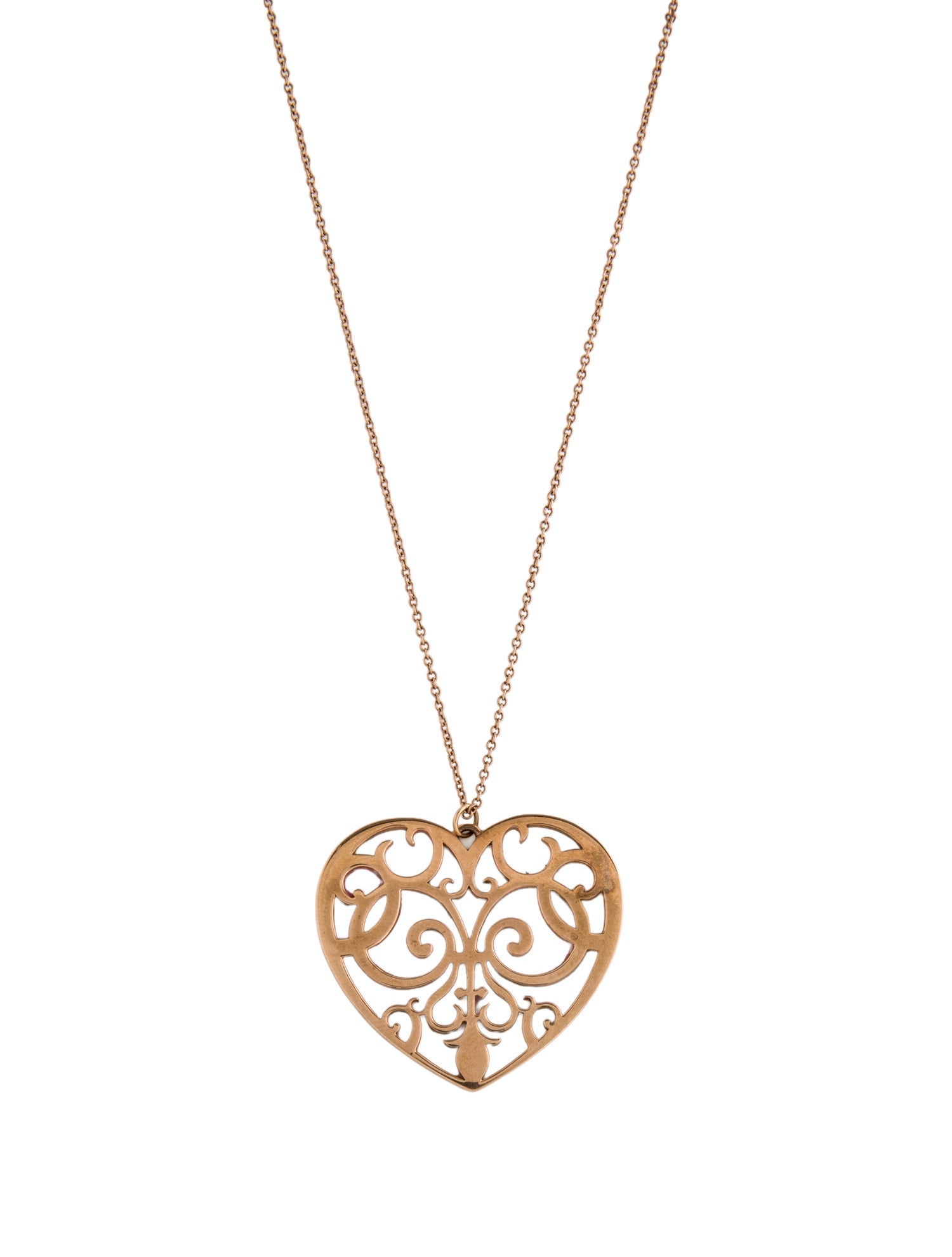 Tiffany & Co. Large Enchant Heart Pendant Necklace