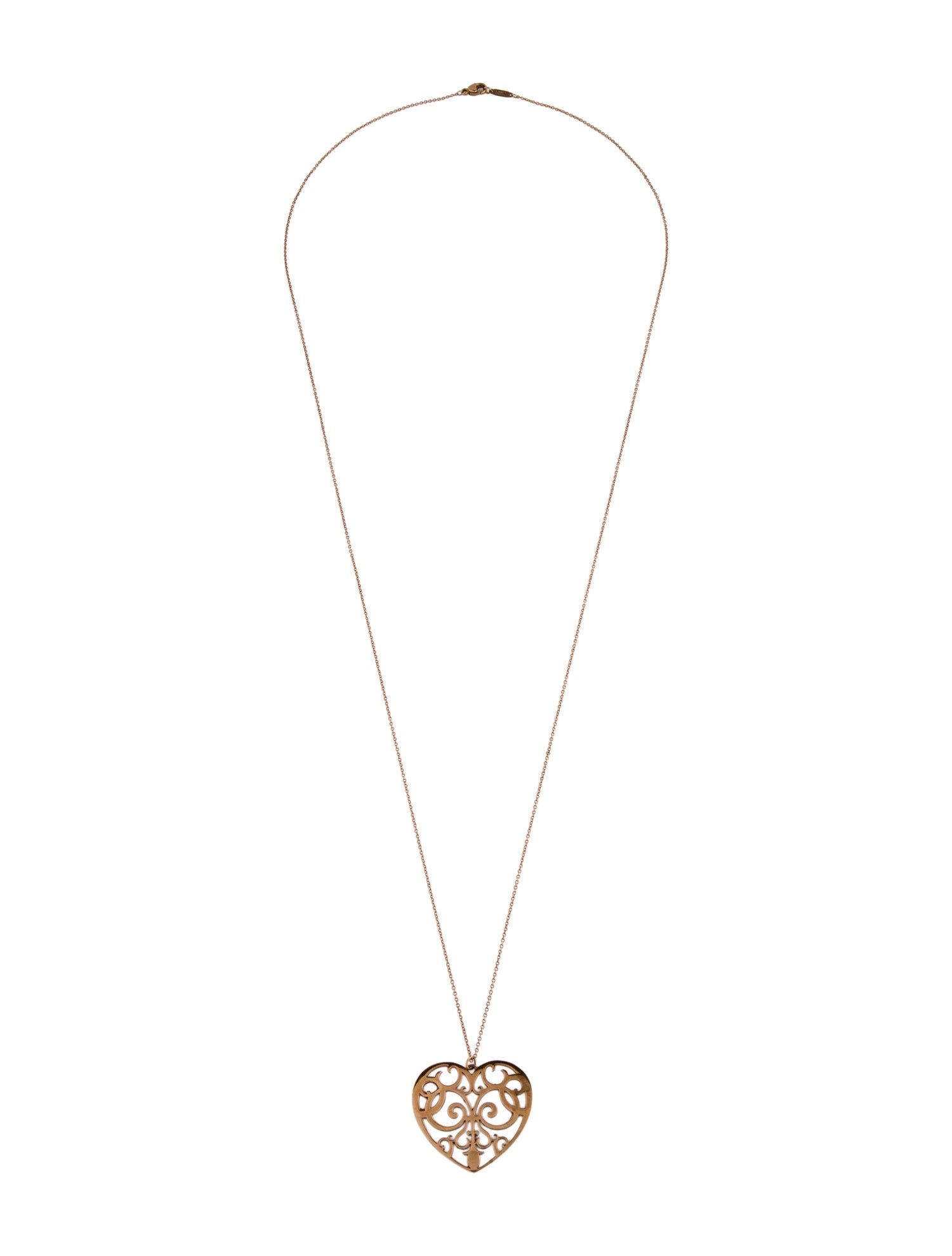 Tiffany & Co. Large Enchant Heart Pendant Necklace