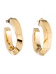 Tiffany & Co. 14K Beveled Twist Hoop Earrings