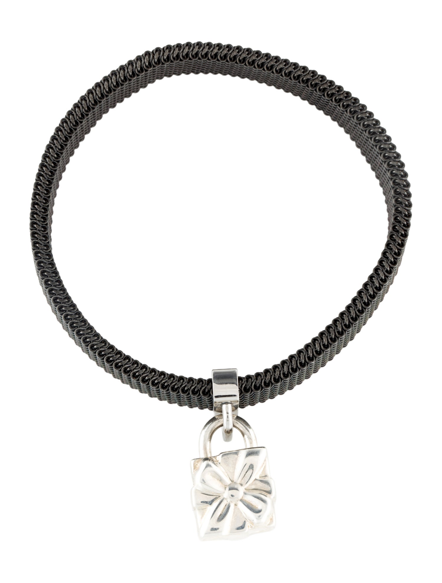 Tiffany & Co. Mesh Present Charm Bracelet