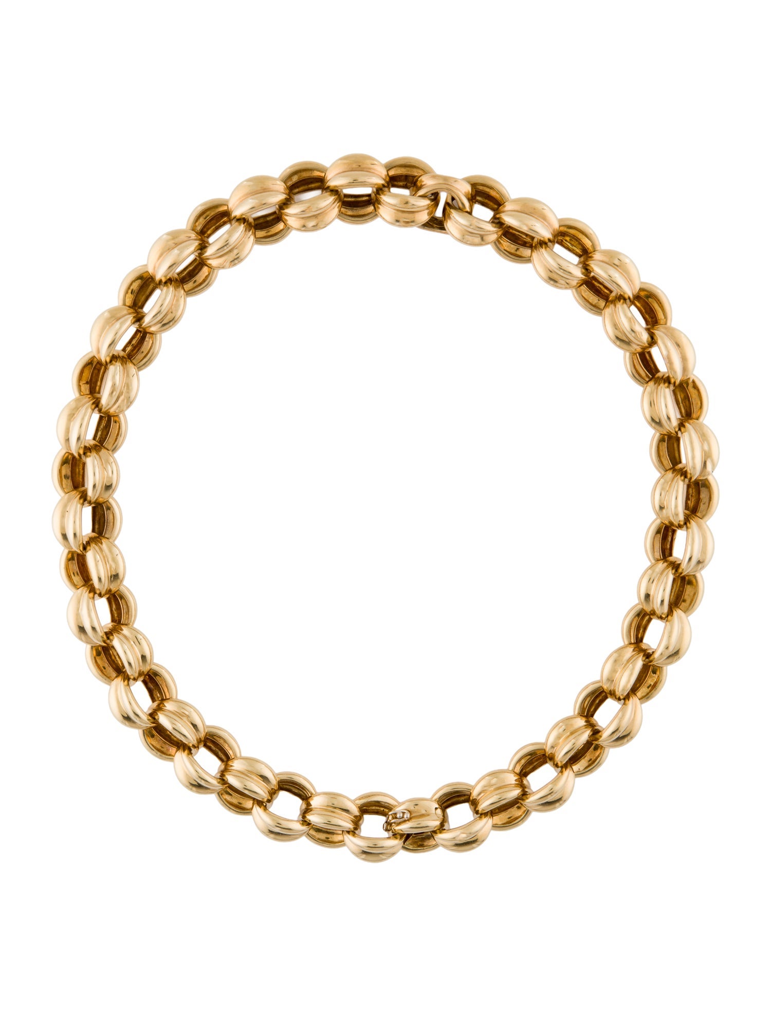 Tiffany & Co. 18K Link Collar Necklace