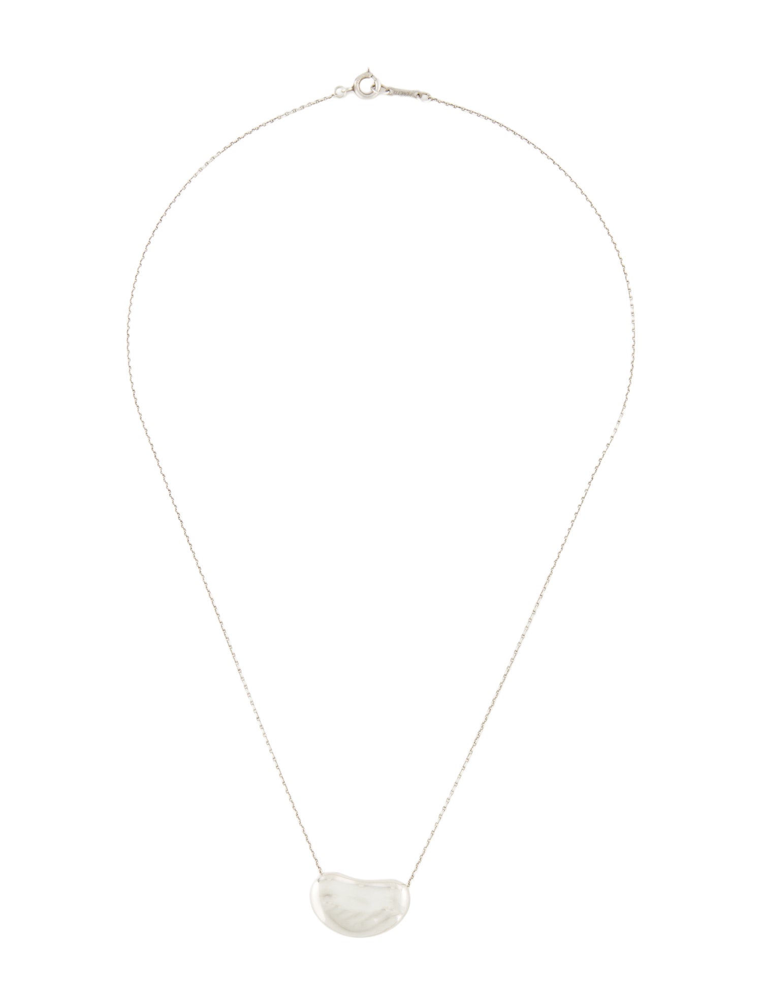 Tiffany & Co. Vintage Bean Design Pendant Necklace