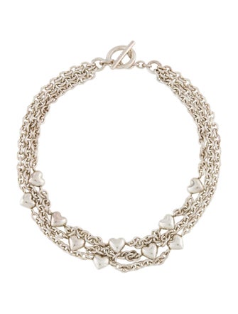 Tiffany & Co. Puffed Heart Multistrand Necklace
