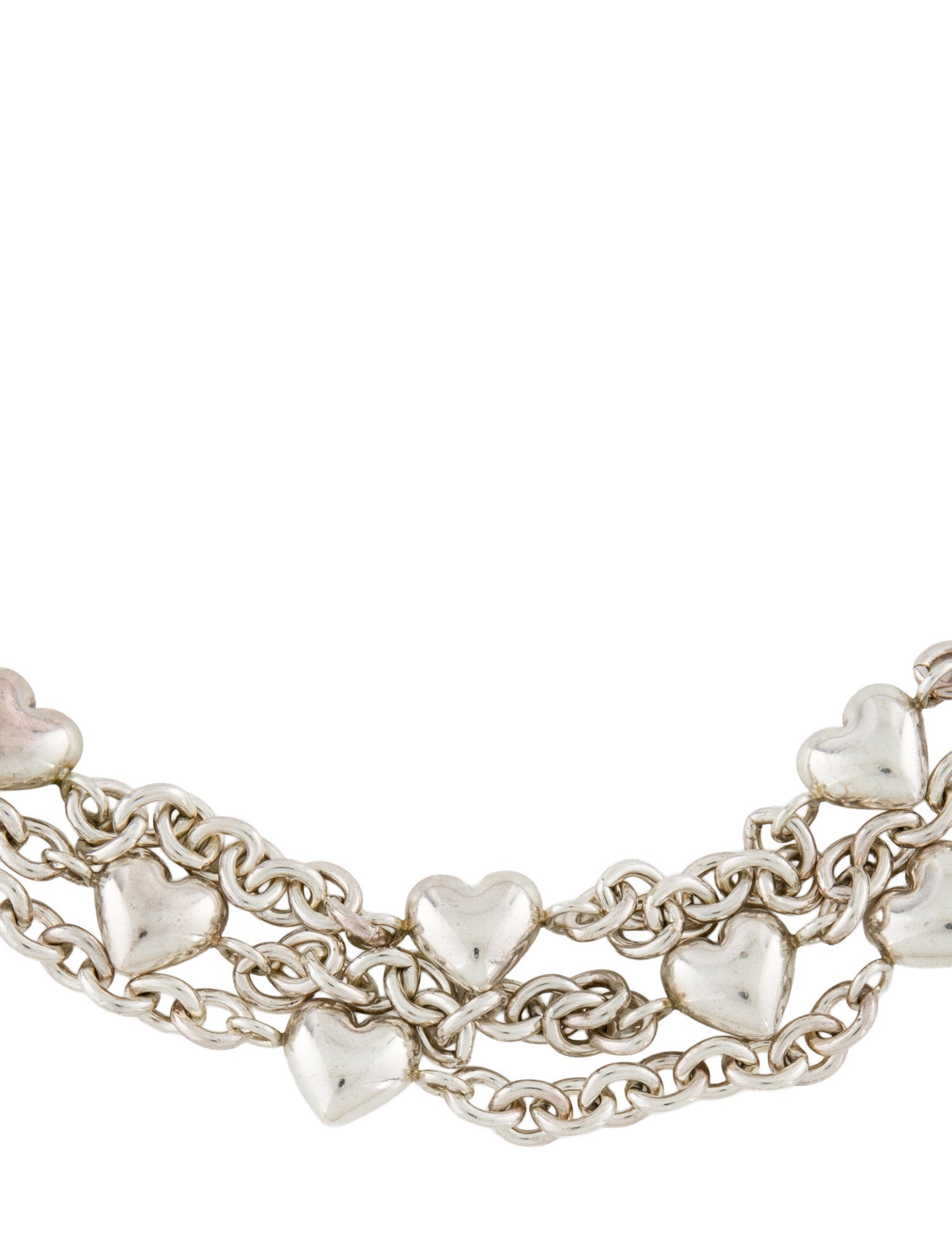 Tiffany & Co. Puffed Heart Multistrand Necklace