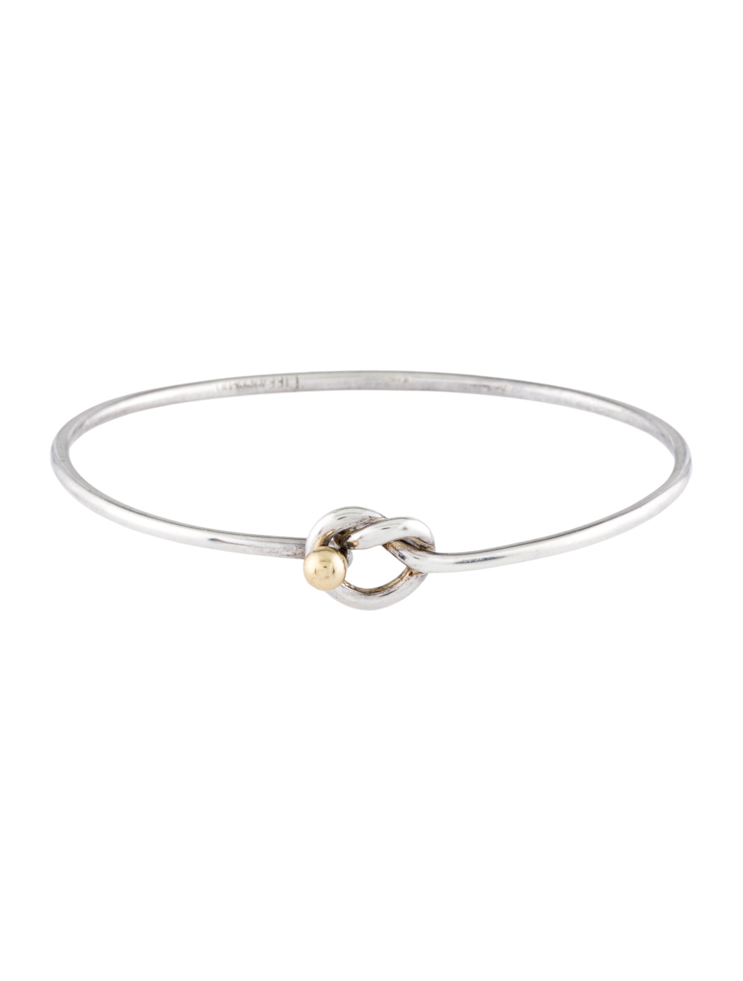 Tiffany & Co. Vintage Two-Tone Knot Hook Bracelet