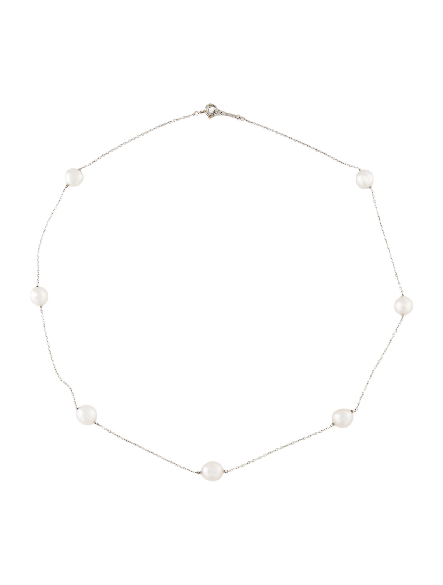 Tiffany & Co. Platinum Pearls by the Yard Necklace