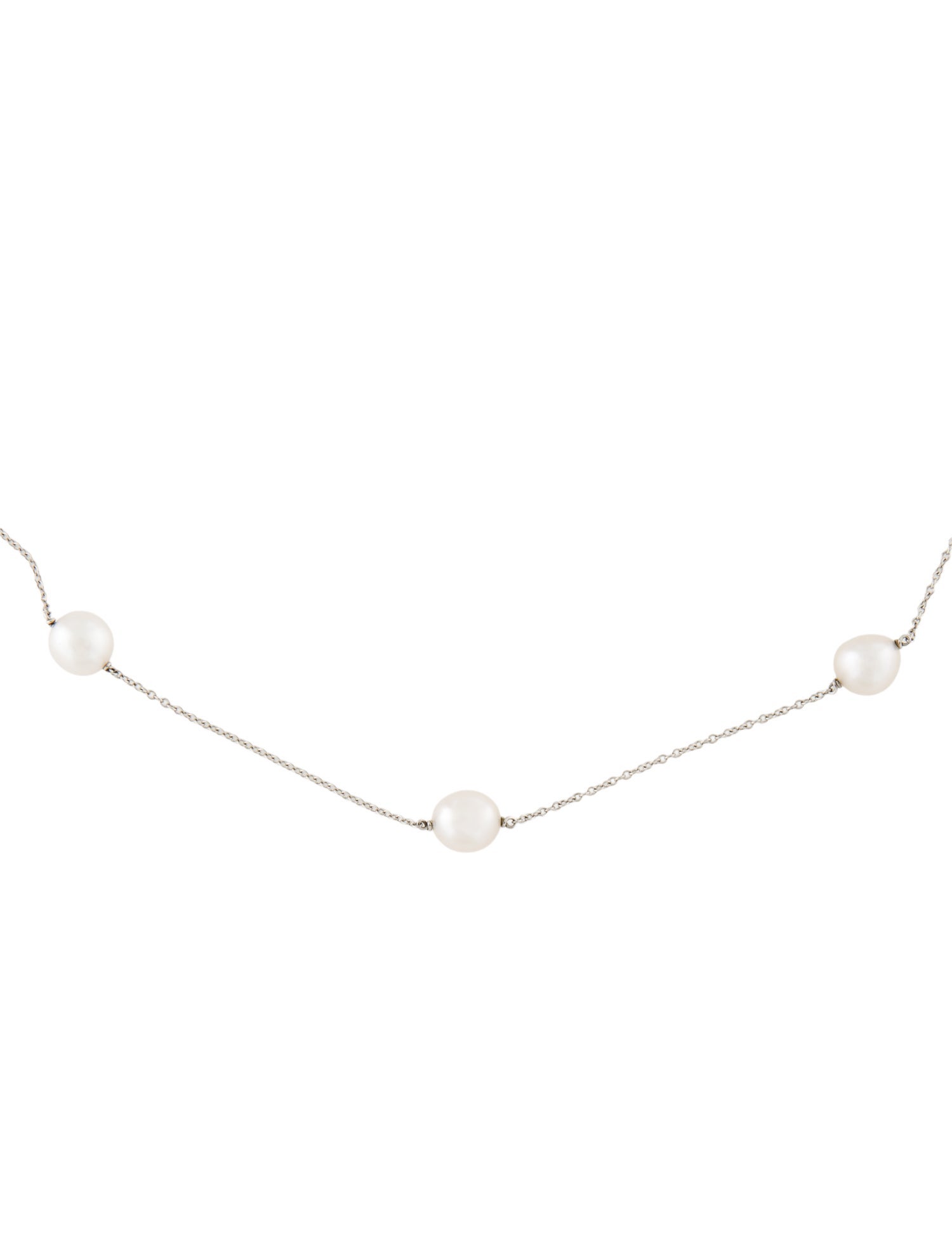 Tiffany & Co. Platinum Pearls by the Yard Necklace