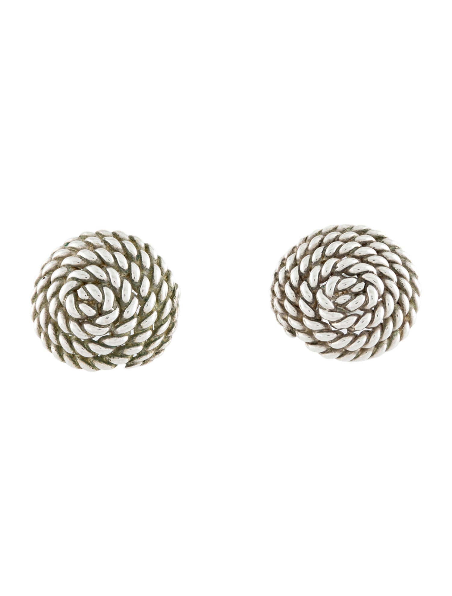 Tiffany & Co. Vintage Coiled Rope Stud Earrings