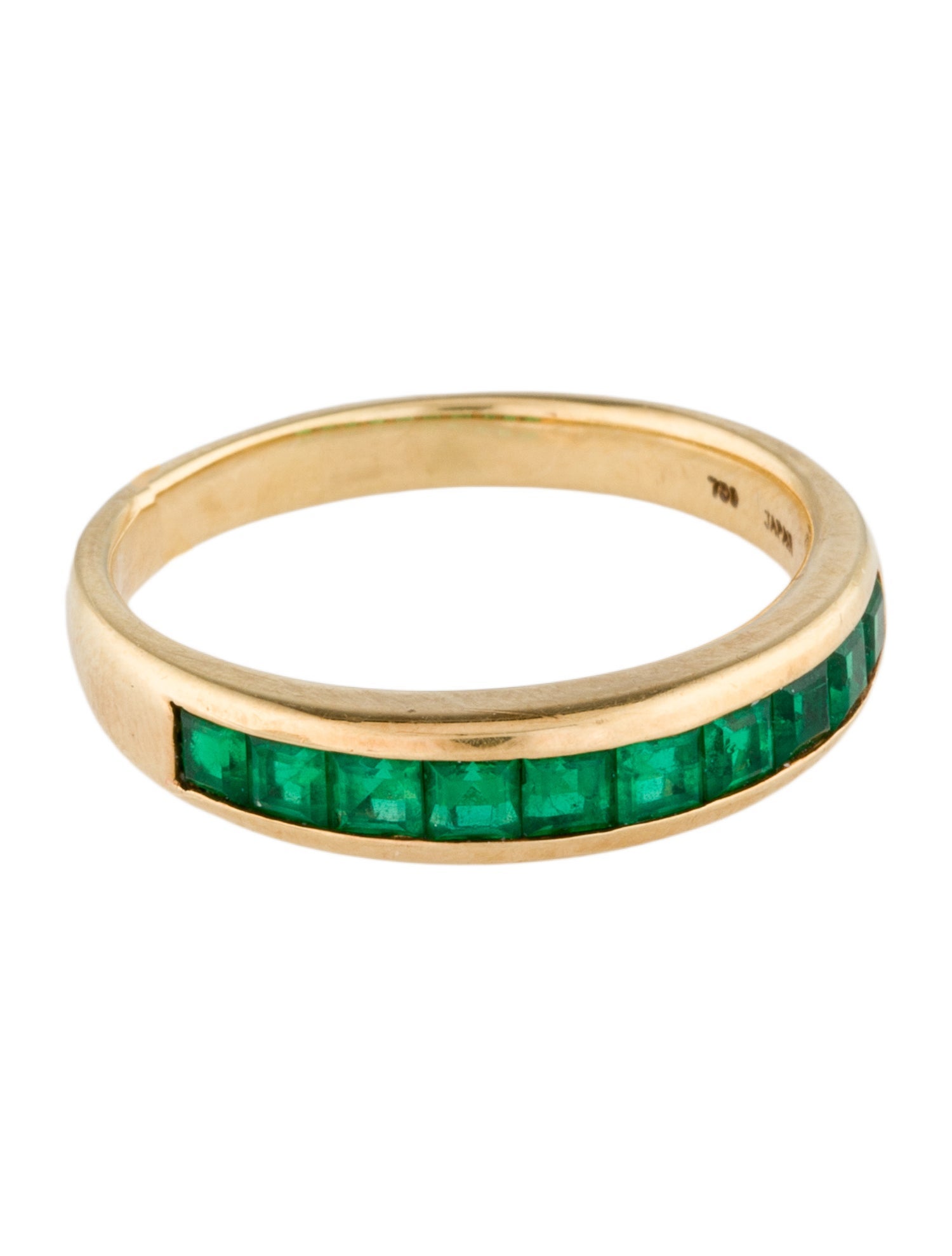 Tiffany & Co. 18K Emerald Band