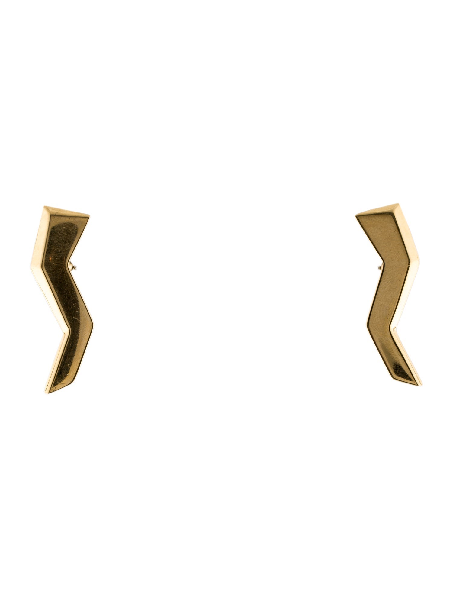 Tiffany & Co. 18K Vintage Lightning Bolt Earrings