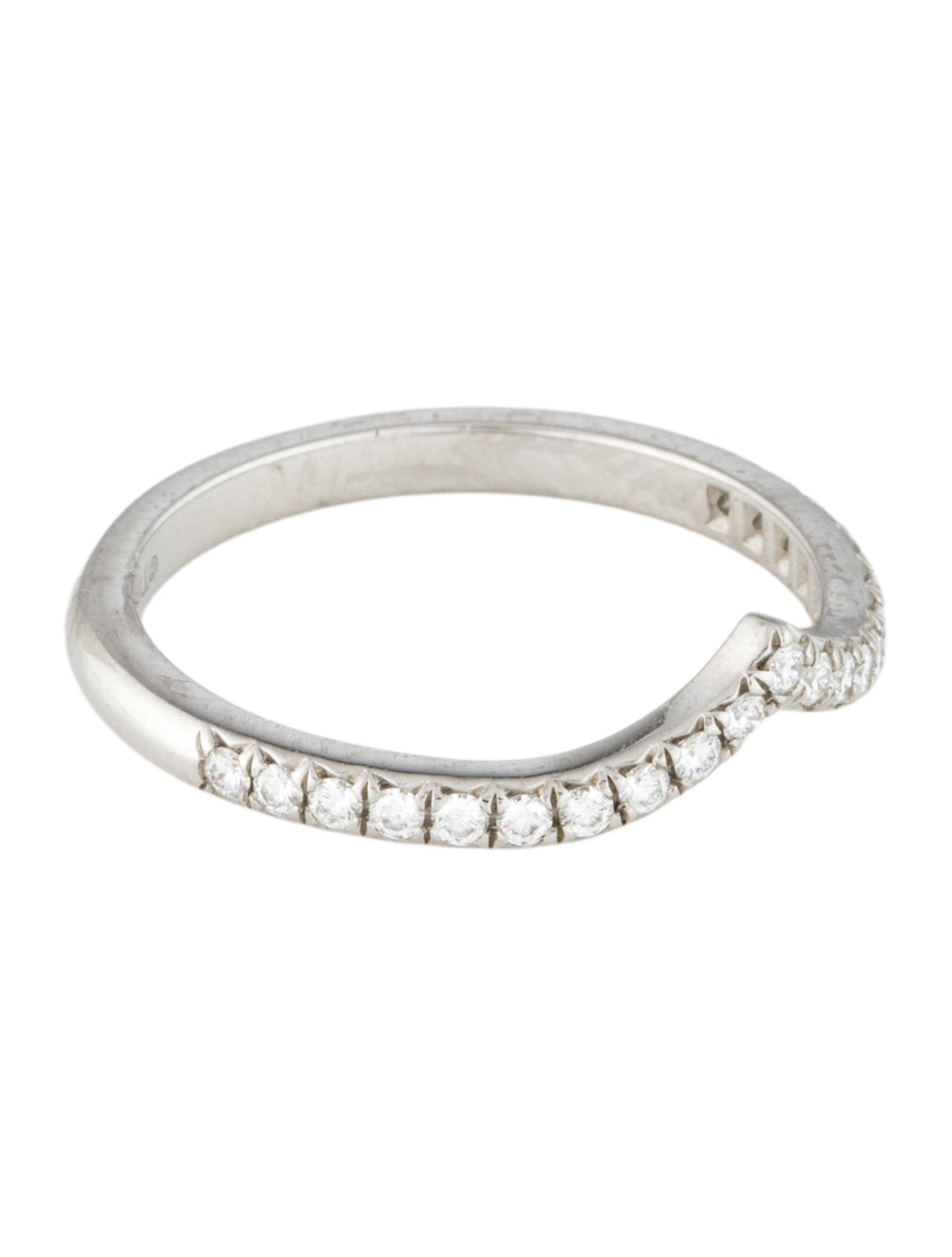 Tiffany & Co. Platinum Diamond Soleste V Ring