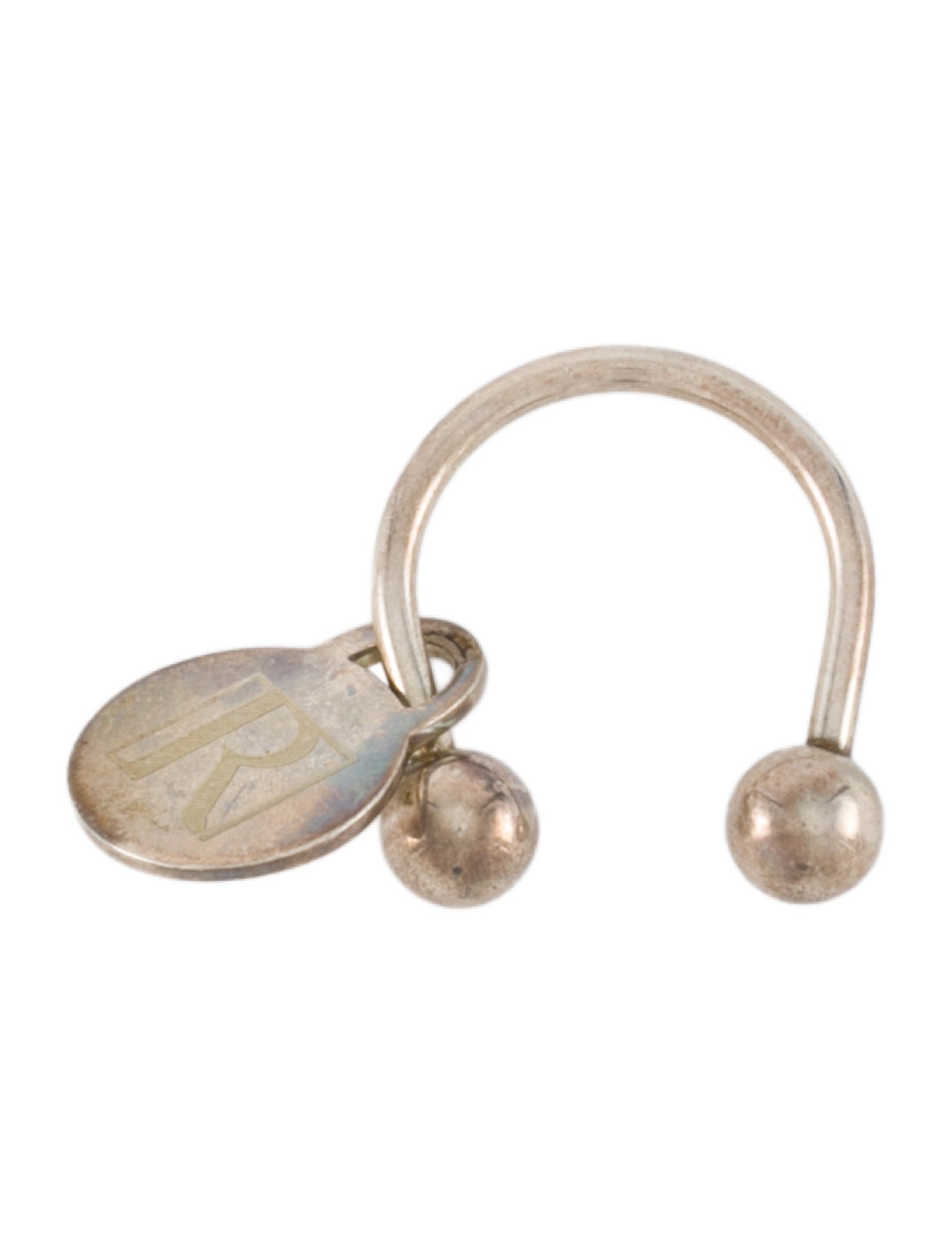 Tiffany & Co. Screwball Key Ring with a Round Tag