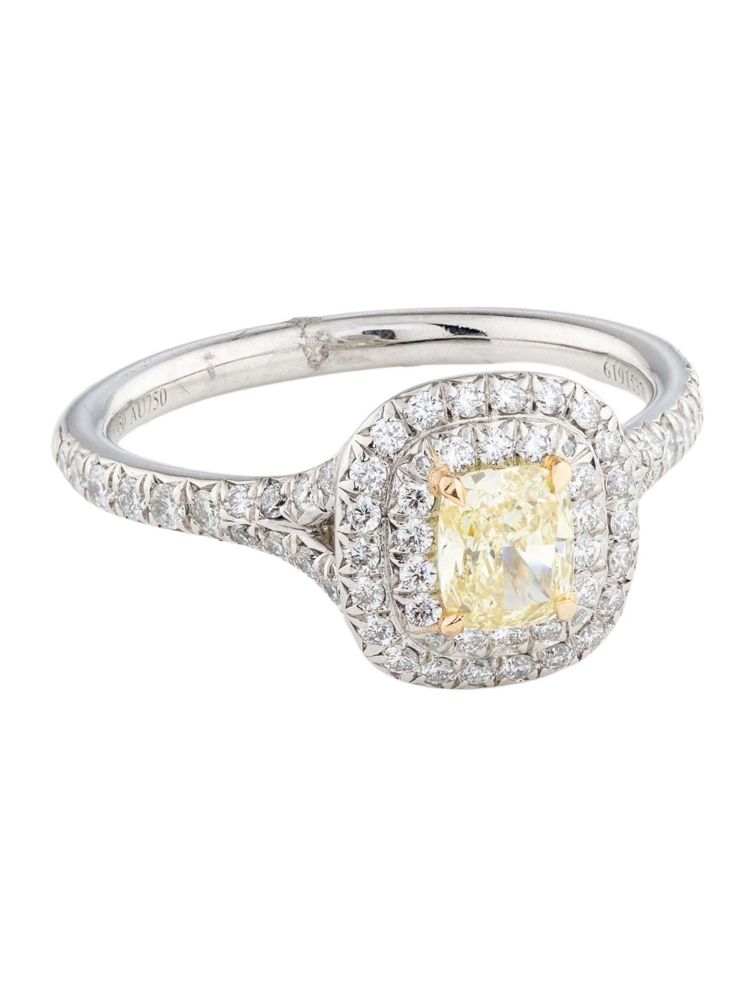 Tiffany & Co. Platinum Tiffany Soleste Diamond Engagement Ring