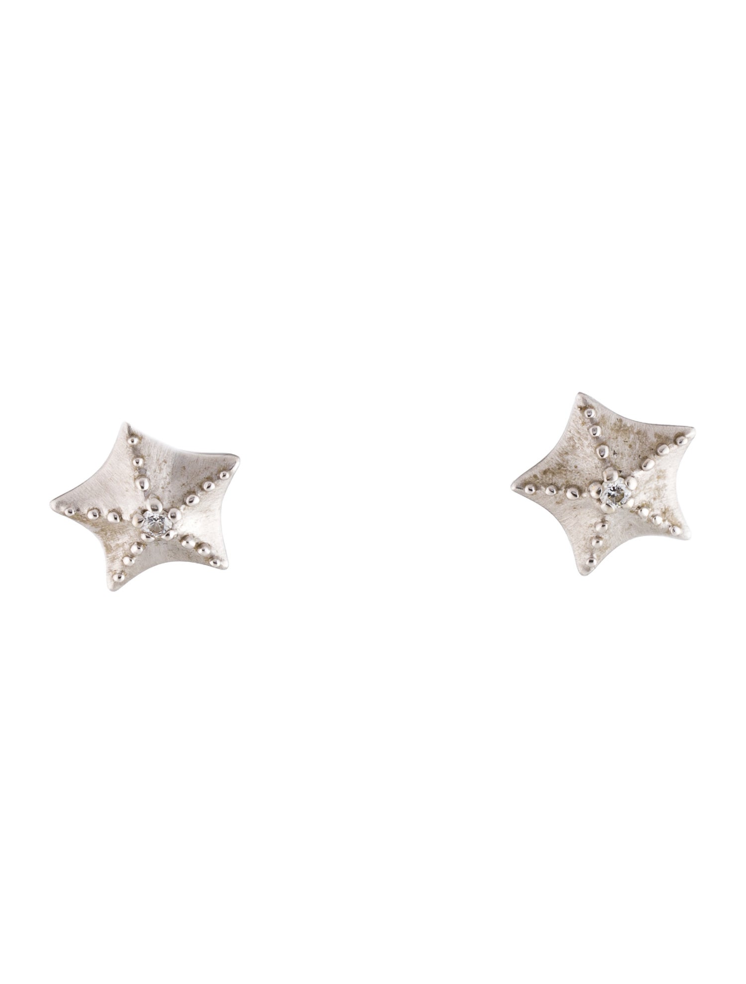 Tiffany & Co. 18K Diamond Starfish Earrings