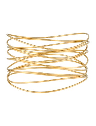 Tiffany & Co. 18K Wave Nine-Row Bangle