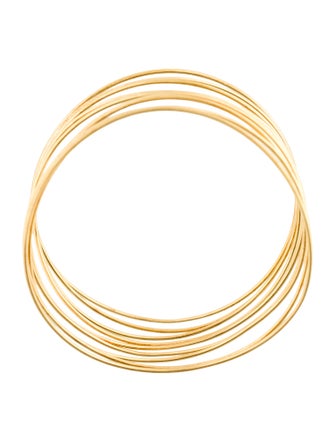 Tiffany & Co. 18K Wave Nine-Row Bangle