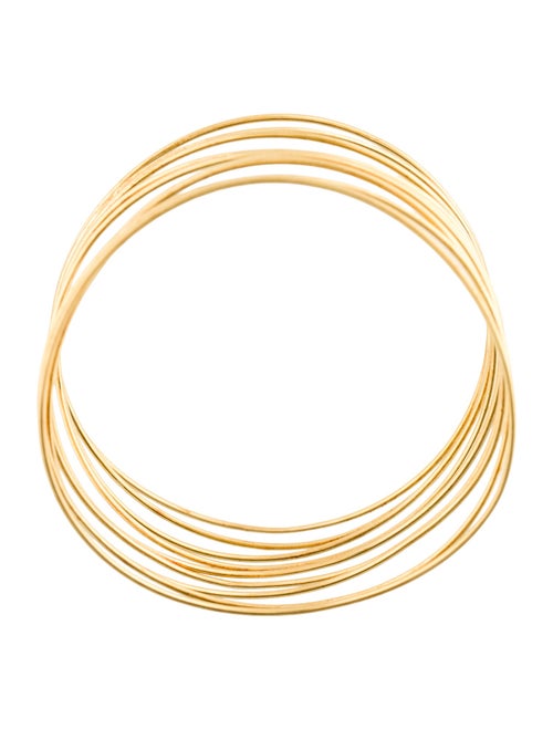 Tiffany & Co. 18K Wave Nine-Row Bangle