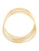 Tiffany & Co. 18K Wave Nine-Row Bangle