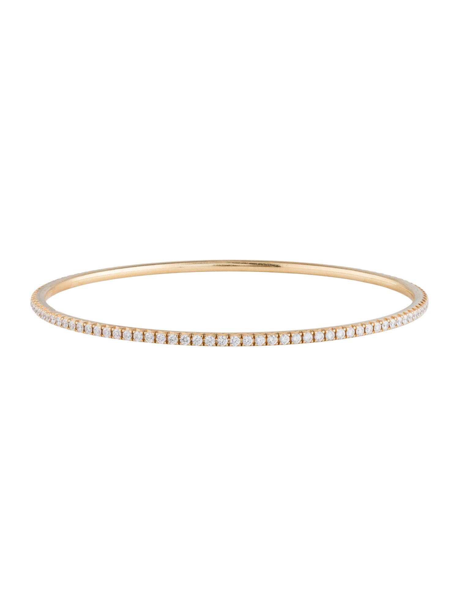 Tiffany & Co. 18K Diamond Metro Bangle Bracelet